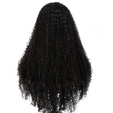 Designer Pick 26 Inch Long Ombre Blue Color 4*4 Lace Frontal Synthetic Wig