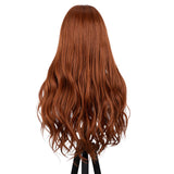 Designer Pick 29 Inch Long 6 Inch M Lace Part Ginger Orange Color Synthetic Wig