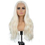 Designer Pick 26 Inch Long 13*4 Lace Part Playboy Blonde Color Synthetic Wig