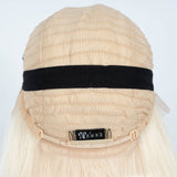 Designer Pick 26 Inch Long 13*4 Lace Part Playboy Blonde Color Synthetic Wig