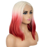 Designer Pick 13.5 Inch Long 5 Inch Lace Part Ombre Color Synthetic Wig