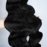 30 Inch Long 3 Body Wave Bundles With 4*2 Closure Imitation Human Hair Synthetic Hair Extension
