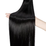 30 Inch Long 3 Straight Bundles With 4*2 Closure Imitation Human Hair Synthetic Hair Extension