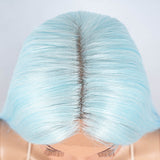 38 inch Super Long Straight Ombre Blue Lace Wig Preplucked | L-STRAIGHT