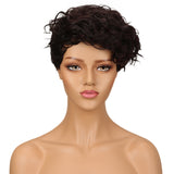 NOBLE Human Hair Wig | 10 Inch Short Curly Pixie | Highlight Color | Amna - Noblehair