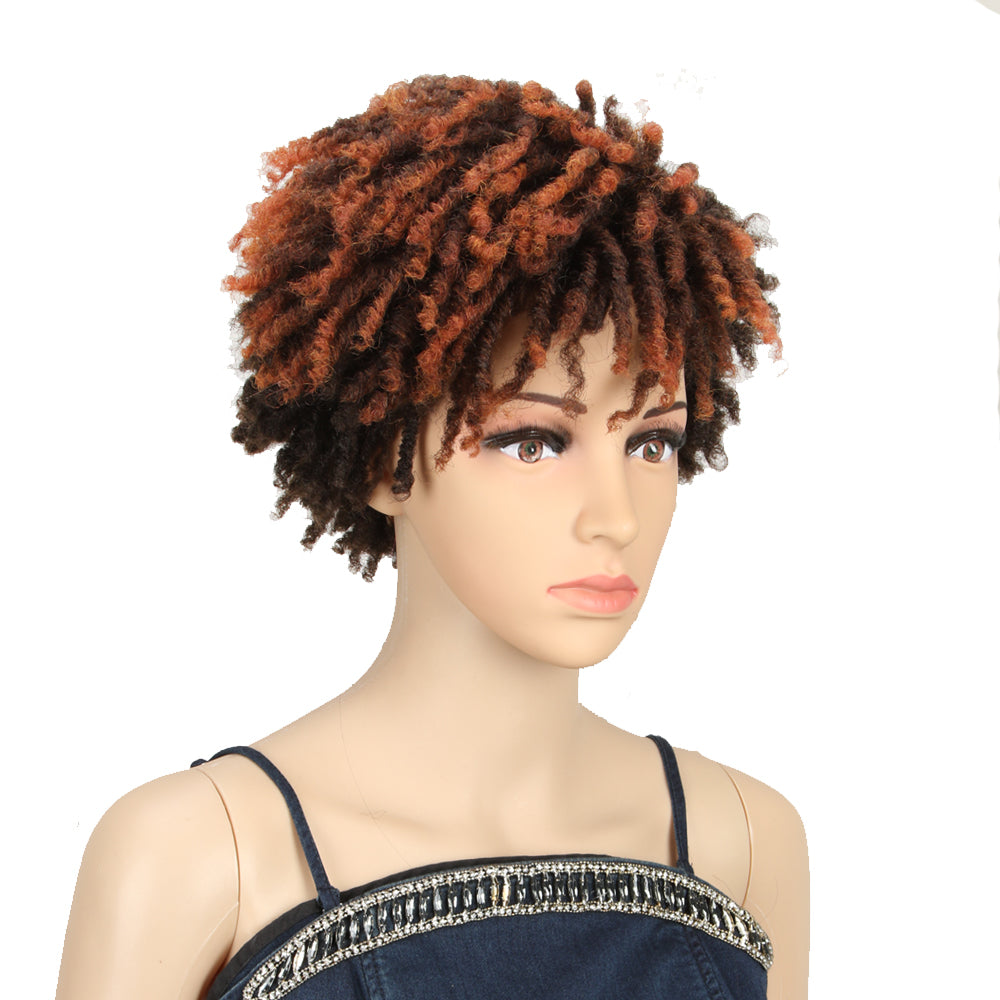 NOBLE Synthetic Afro Braided Wigs DreadLoc Wigs For Black Women | 9.5 Inch Short Dreadlocks | RJO - Noblehair