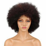 NOBLE WH Afro Curl | Human Hair Short Curly Wigs For Black Women I Frosted Colors - Noblehair