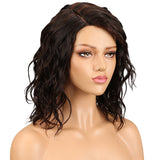 NOBLE Human Hair Lace Wig | 14 Inch Curly Bob | Mixed Color | Christy - Noblehair