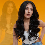 NOBLE Synthetic 13*7 Lace Front Wigs | 25 Inch Long Body Wavy Wig | FERN