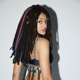NOBLE Human Hair Dreadlock Extensions | Crochet Braiding Hair Extension | Handmade Locs Natural Black - Noblehair