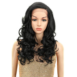 NOBLE Betty Synthetic Lace Front Wigs For Women丨22 Inch Wave Curls Black Wig - Noblehair