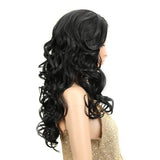 NOBLE Betty Synthetic Lace Front Wigs For Women丨22 Inch Wave Curls Black Wig - Noblehair