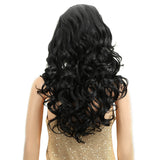 NOBLE Betty Synthetic Lace Front Wigs For Women丨22 Inch Wave Curls Black Wig - Noblehair