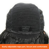 NOBLE Betty Synthetic Lace Front Wigs For Women丨22 Inch Wave Curls Black Wig - Noblehair