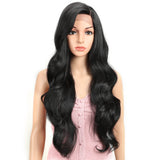 NOBLE MEG Synthetic Lace Front Wigs for Women丨28 Inch Long Loose Wave Wig丨1B - Noblehair