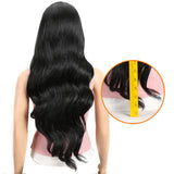 NOBLE MEG Synthetic Lace Front Wigs for Women丨28 Inch Long Loose Wave Wig丨1B - Noblehair
