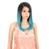 NOBLE Natalie Synthetic Lace Wig （Part Lace）14 Inch丨TT4/AQUA - Noblehair