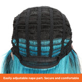NOBLE Natalie Synthetic Lace Wig （Part Lace）14 Inch丨TT4/AQUA - Noblehair