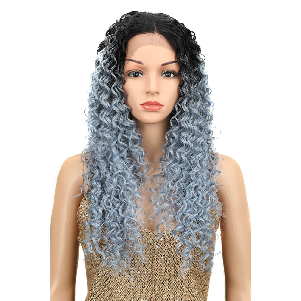 NOBLE Olivia Synthetic Lace Wig （Part Lace）26 Inch丨BLUESILVER - Noblehair