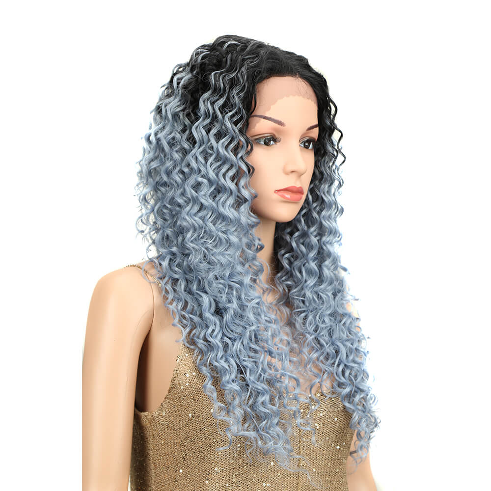 NOBLE Olivia Synthetic Lace Wig （Part Lace）26 Inch丨BLUESILVER - Noblehair
