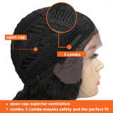 NOBLE S.Gianna Synthetic Lace Wig （Part Lace）25 Inch丨1B - Noblehair