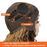NOBLE S.Kelly Synthetic Lace Wig （Part Lace）25 Inch丨TTPN4/270A/24F - Noblehair