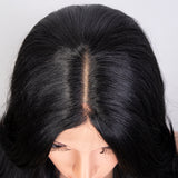 5*1 lace frontal highlight synthetic wig blue green highlight ombre wig