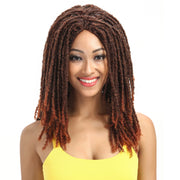 22 Inch Over Shoulder Dreadlocks Brown Wig | Dominic