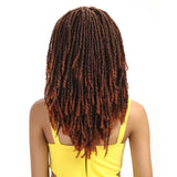 22 Inch Over Shoulder Dreadlocks Brown Wig | Dominic
