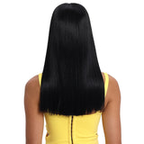 NOBLE Synthetic Lace Front Wig | 19.5 Inch Blunt Cut Straight  | Black Color |  Janelle - Noblehair