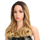 Clearance Sale 5*1 Lace Part Ombre Honey Blonde Voluminous Waves synthetic wig