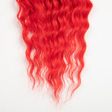 Synthetic Braid Hair Ombre wine red 22 Inch Deep Wave Braiding Hair Extension