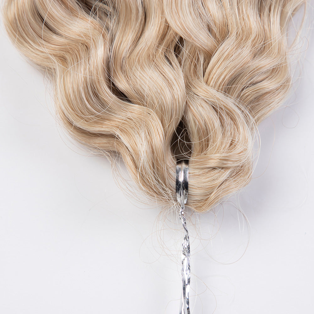 Synthetic Braid Hair Blonde 22 Inch Deep Wave Braiding Hair Extension
