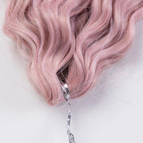 Synthetic Braid Hair Ombre Pink 22 Inch Deep Wave Braiding Hair Extension 3PCS