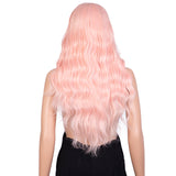 Clearance Sale 26 Inch Pink Color Body Wave Wig