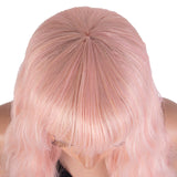 Clearance Sale 26 Inch Pink Color Body Wave Wig