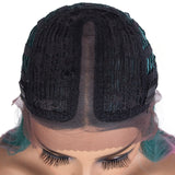 Designer Pick 13.5 Inch Long 5 Inch Lace Part Front Ombre Blue With Pink Color Synthetic Wig