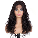 Designer Pick 16 Inch Long 5 Inch Side Part Lace Front Natural Color Synthetic Wig