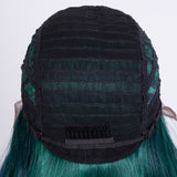 Designer Pick 28 Inch Long 5 Inch Lace Part Front Blue Color Synthetic Wig