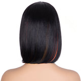 Designer Pick 12 Inch Long 3*1 Lace Front Ombre Grey Color Synthetic Wig