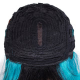 Designer Pick 12 Inch Long 3*1 Lace Front Ombre Grey Color Synthetic Wig