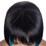 Designer Pick 12 Inch Long 3*1 Lace Front Ombre Grey Color Synthetic Wig