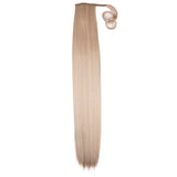 31 Inch Straight Curly Clip Curly Drawstring Ponytail Blonde Color pony tail 2 Pieces/Pack