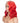 Designer Pick 13.5 Inch Long 6 Inch Side Part Lace Front Ombre Red Color Synthetic Wig