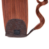 31 Inch Straight Curly Clip Curly Drawstring Ponytail Red Color pony tail 2 Pieces/Pack