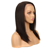 NOBLE Human Hair Lace Front Wig | 19 Inch Lob Straight Hair | Natural Black | F Jennifer - Noblehair