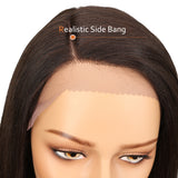 NOBLE Human Hair Lace Front Wig | 19 Inch Lob Straight Hair | Natural Black | F Jennifer - Noblehair