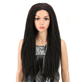 NOBLE Synthetic Lace Wig | 26 Inch Natural Faux Locs Highlight Red Wig | Kate - Noblehair