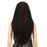 NOBLE Synthetic Lace Wig | 26 Inch Natural Faux Locs Highlight Red Wig | Kate - Noblehair