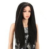 NOBLE Synthetic Lace Wig | 26 Inch Natural Faux Locs Highlight Blonde Wig | Kate - Noblehair